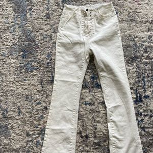 White jeans boot cut